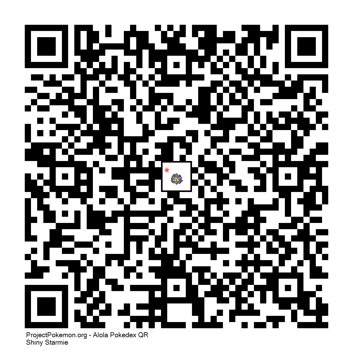 Cdigo QR de Starmie variocolor